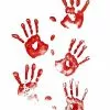 Floor Gore Bloody Human Handprints Decoration -Halloween Sales 01104223 a
