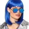 Dark Blue Pageboy Wig -Halloween Sales 01106640 a