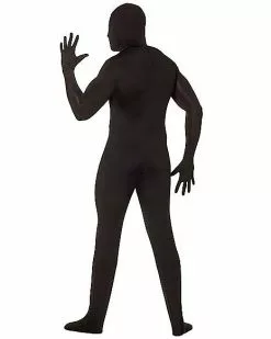 Adult Super Skins Black Zentai Skin Suit Costume -Halloween Sales 01150358 b
