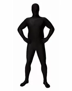Adult Super Skins Black Zentai Skin Suit Costume -Halloween Sales 01164912 a