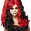 Red And Black Jester Wig 2 Red And Black Jester Wig -Halloween Sales 01217389 a
