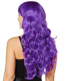Purple Curls Wig -Halloween Sales 01261635 b