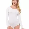 Long Sleeve White Bodysuit