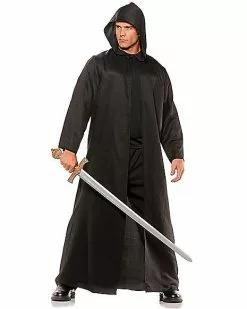 Adult Black Hooded Cloak