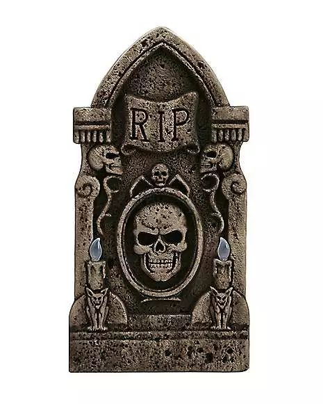 Light Up Skull Tombstone 3 Light Up Skull Tombstone