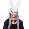 White Glitter Bunny Mask -Halloween Sales 01347772 a
