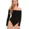Off The Shoulder Black Bodysuit 2 Off The Shoulder Black Bodysuit -Halloween Sales 01350073 a