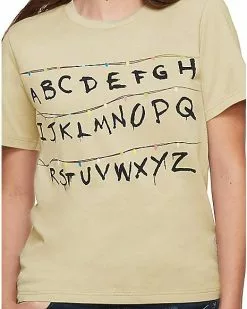 Adult Alphabet Wall T Shirt - Stranger Things -Halloween Sales 01381979 c