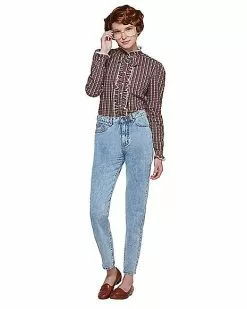 Adult Ruffle Barb Shirt - Stranger Things 8 Adult Ruffle Barb Shirt - Stranger Things -Halloween Sales 01382225 c