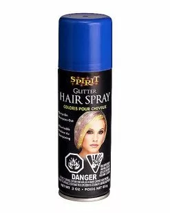 Blue Glitter Hairspray