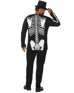 Long Sleeve Skeleton T Shirt -Halloween Sales 01395417 b