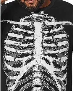 Long Sleeve Skeleton T Shirt -Halloween Sales 01395417 c