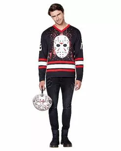 Jason Voorhees Hockey Jersey - Friday The 13th -Halloween Sales 01405588 c