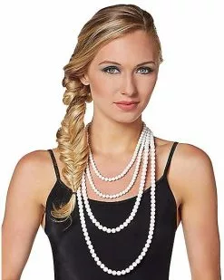 Faux Pearl Mermaid Necklace -Halloween Sales 01413715 c