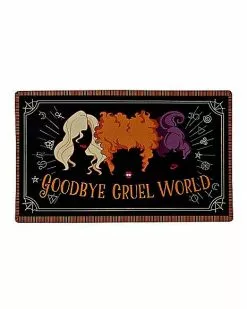 Goodbye Cruel World Doormat - Hocus Pocus