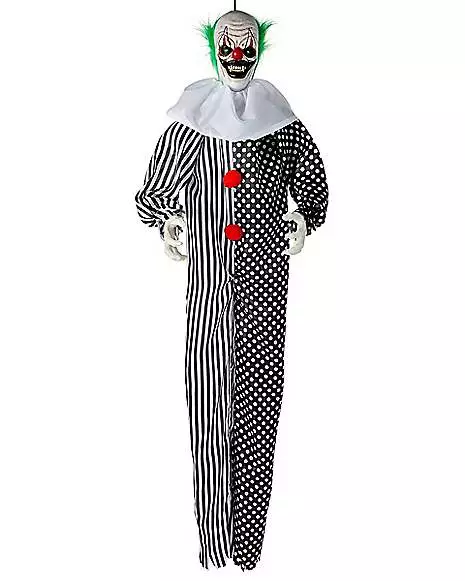 6 Ft Animated Hanging Clown Decoration 4 6 Ft Animated Hanging Clown Decoration - Image 2