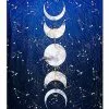Tarot Moonphase Fleece Blanket -Halloween Sales 01455914 a