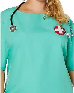 Adult ER Surgeon Plus Size Costume -Halloween Sales 01463249 f