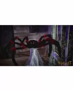 21 Inch LED Red And Black Jumping Spider Animatronic 13 21 Inch LED Red And Black Jumping Spider Animatronic -Halloween Sales 01463447 AVS