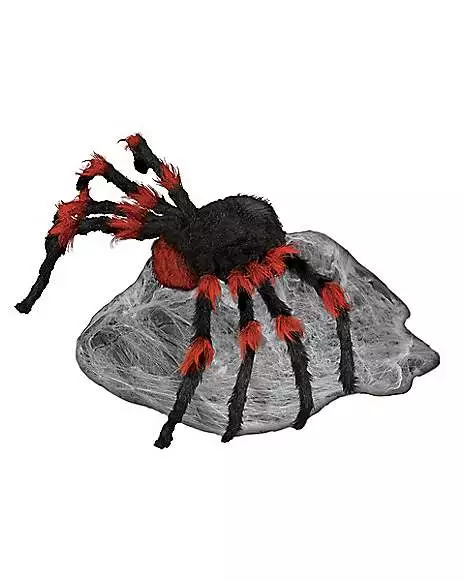 21 Inch LED Red And Black Jumping Spider Animatronic 7 21 Inch LED Red And Black Jumping Spider Animatronic - Image 5