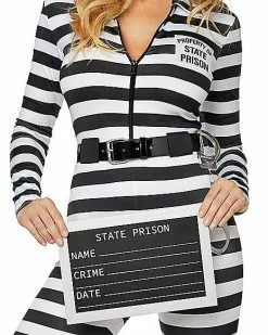 Adult Jailbird Catsuit Costume -Halloween Sales 01464908 d