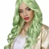 Green Pastel Curly Wig 2 Green Pastel Curly Wig -Halloween Sales 01467612 a