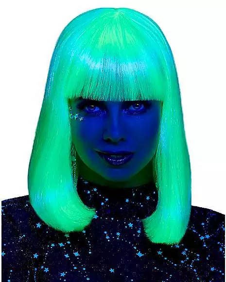 Glow In The Dark Wig 3 Glow In The Dark Wig