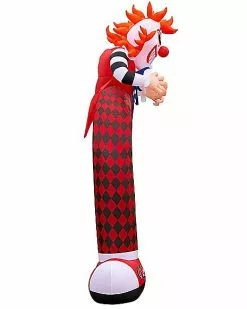12 Ft LED Scary Clown Archway Inflatable Decoration -Halloween Sales 01476605 c