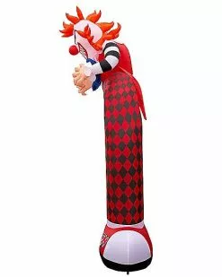 12 Ft LED Scary Clown Archway Inflatable Decoration -Halloween Sales 01476605 d