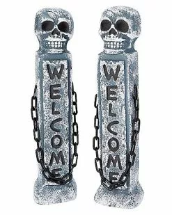 21 Inch Welcome Tombstone Pillars