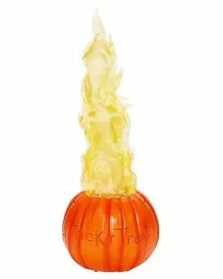 Light-Up Flaming Pumpkin - Trick 'r Treat -Halloween Sales 01490200 c