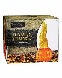 Light-Up Flaming Pumpkin - Trick 'r Treat -Halloween Sales 01490200 e