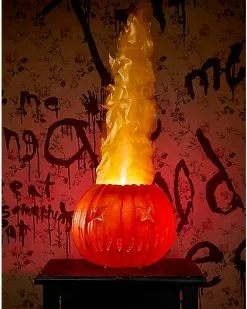 Light-Up Flaming Pumpkin - Trick 'r Treat -Halloween Sales 01490200 g