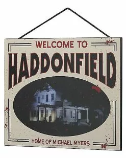 Haddonfield Home Of Michael Myers Sign - Halloween 5 Haddonfield Home Of Michael Myers Sign - Halloween -Halloween Sales 01494780 c