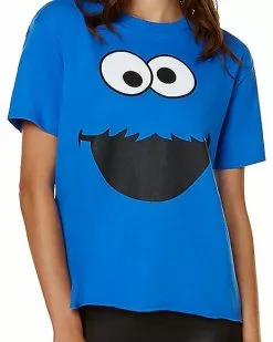 Adult Cookie Monster T Shirt - Sesame Street 8 Adult Cookie Monster T Shirt - Sesame Street -Halloween Sales 01496322 c