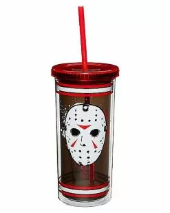 Jason Voorhees Jersey Cup With Straw 20 Oz. - Friday The 13th