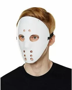 Glow In The Dark Hockey Half Mask -Halloween Sales 01501089 c