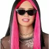 Pink And Black Money Piece Wig -Halloween Sales 01519743 a