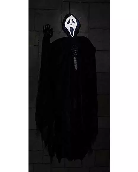 5 Ft Light-Up Ghost Face Hanging Prop - Decorations 5 5 Ft Light-Up Ghost Face Hanging Prop - Decorations - Image 3