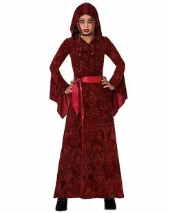 Kids Red Hooded Dress