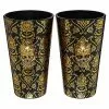 Gothic Noir Skull Glass Set 2 Pack - 16 Oz. -Halloween Sales 01564442 a