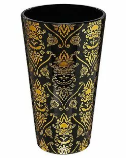 Gothic Noir Skull Glass Set 2 Pack - 16 Oz. -Halloween Sales 01564442 d