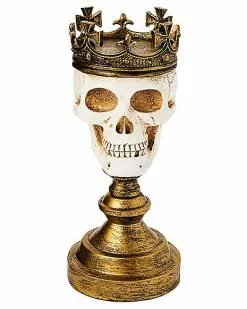 Crowned Skull Candle Holder