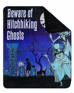 Hitchhiking Ghosts The Haunted Mansion Fleece Blanket - Disney -Halloween Sales 01572395 b
