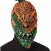 UV Light Reactive Pumpkin Half Mask 2 UV Light Reactive Pumpkin Half Mask -Halloween Sales 01577691 a