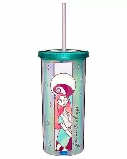 Iridescent Jack And Sally Cup With Straw 20 Oz. - The Nightmare Before -Halloween Sales 01580752 b