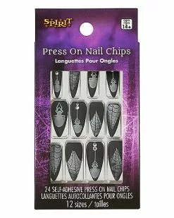 Black Widow Witch Press On Nails -Halloween Sales 01582337 c