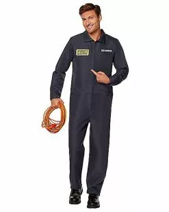 Adult Sparky's Electric Jumpsuit Costume