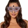 Purple Butterfly Crystal Eye Half Mask 1 Purple Butterfly Crystal Eye Half Mask -Halloween Sales 01588755 a