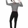Adult Creepy Mime Costume -Halloween Sales 01589175 a
